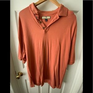 Tommy Bahama Large men’s polo shirt coral color